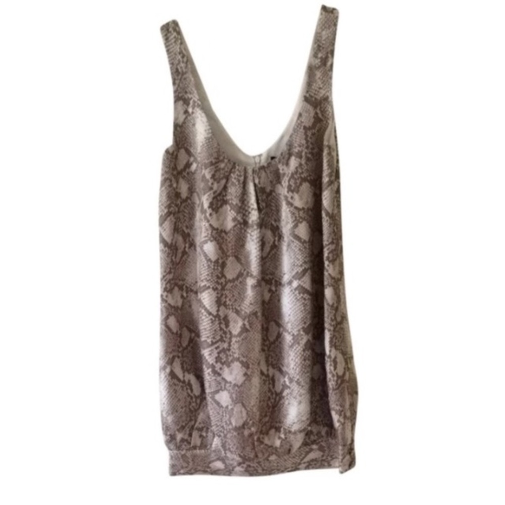 Arden B 100% Silk Python Print Bubble Dress